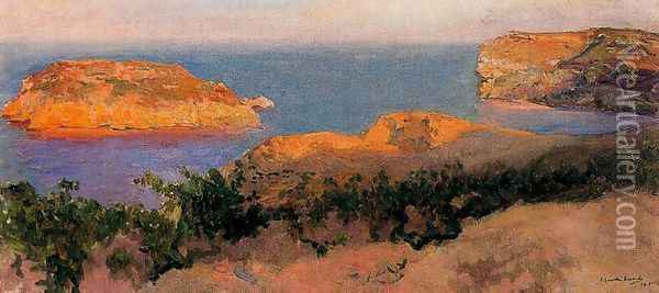 Isle of Cap Marti, Javea Oil Painting - Joaquin Sorolla Y Bastida
