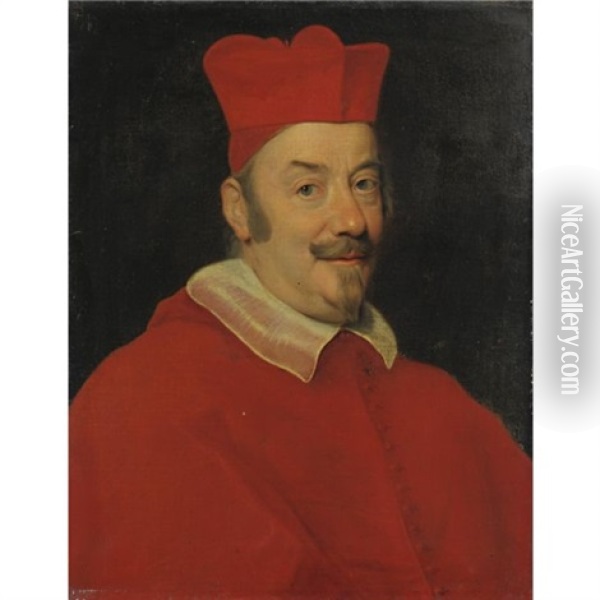 Ritratto Del Cardinale Pietro Ottoboni, Futuro Papa Alessandro Viii Oil Painting - Giovanni Battista Gaulli