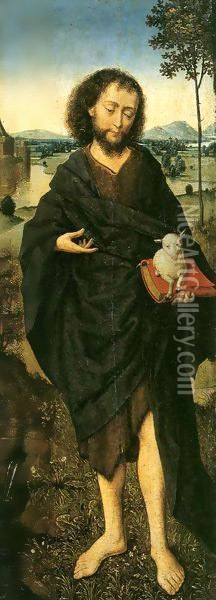 John the Baptist Oil Painting - Aelbrecht Bouts