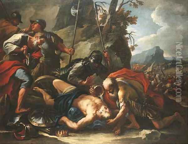 The Death of King Josiah Oil Painting - Francesco Conti