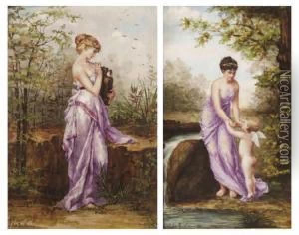 Elegant Ladys Oil Painting - Juliette Wytsman