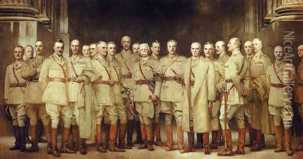 General Officers of World War I Oil Painting - John Singer Sargent