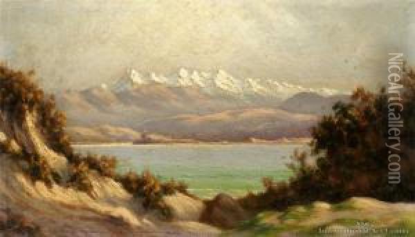 Kaikoura Ranges Oil Painting - Charles Blomfield