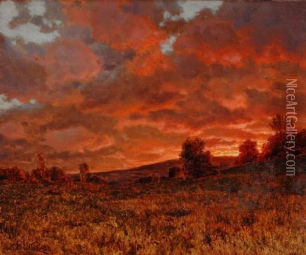 Paysage Au Crepuscule Oil Painting - Ivan Fedorovich Choultse