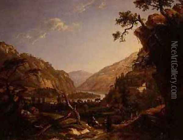 Rocky River Landscape in the Tyrol Oil Painting - Alexander Nasmyth