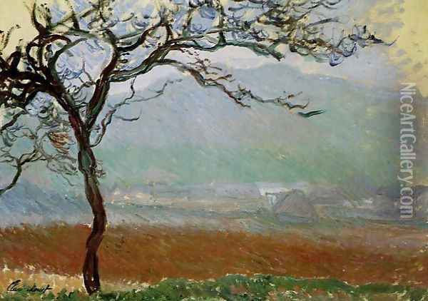 Landscape At Giverny Oil Painting - Claude Oscar Monet