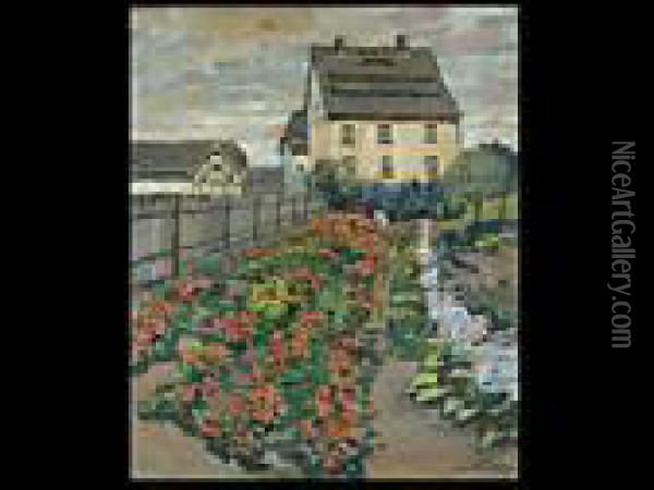 Der Blumengarten Oil Painting - Hans Von Bartels