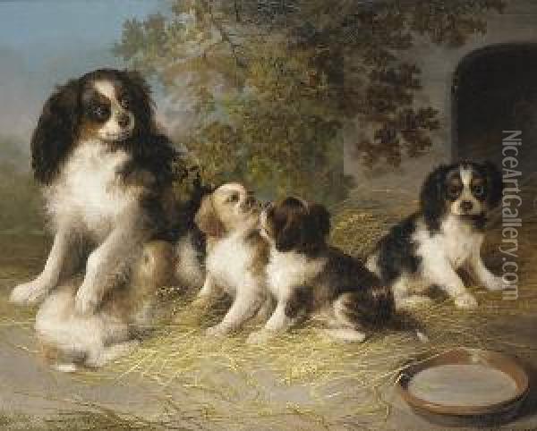 A Happy Family Oil Painting - Stephen Taylor