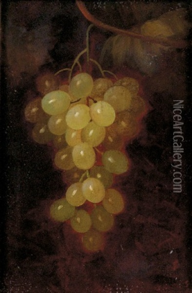 Hanging Grapes Oil Painting - Carducius Plantagenet Ream