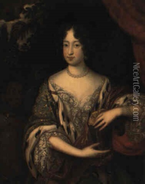 Portrait Of A Lady Oil Painting - Ferdinand Elle