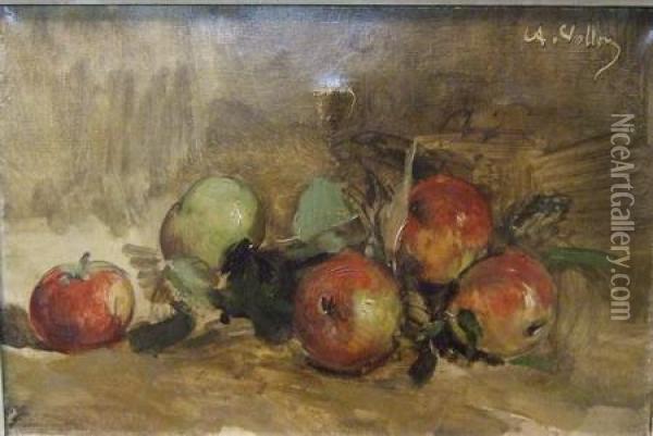 Nature Morte Aux Pommes Oil Painting - Antoine Vollon