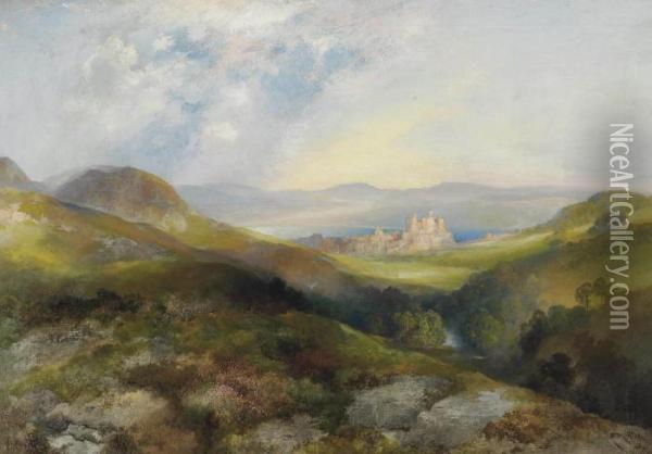 Conway Castle Oil Painting - Thomas Moran