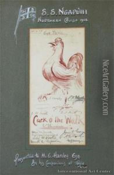 Cock O' The Walk Oil Painting - Charles Nathaniel Worsley