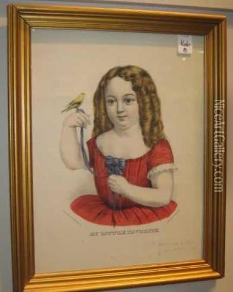 My Little Favorite, 
My Little Playfellow & Littlehero Oil Painting - Edward Wilson Currier