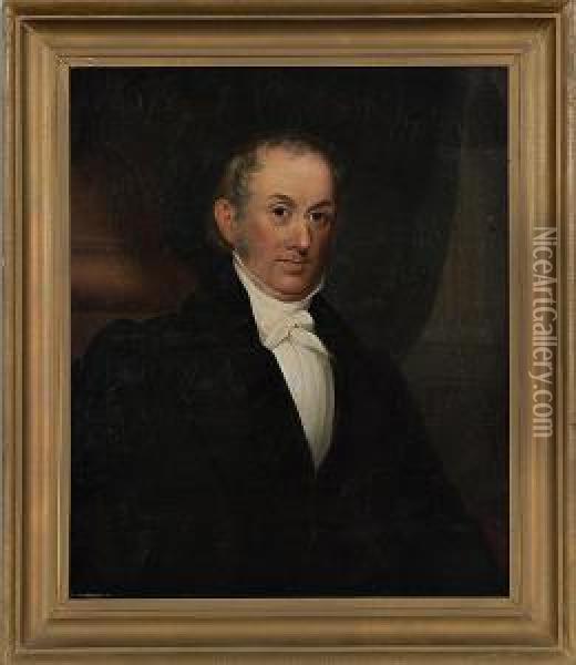 Portrait Of Rev. Bower Oil Painting - Robert Street