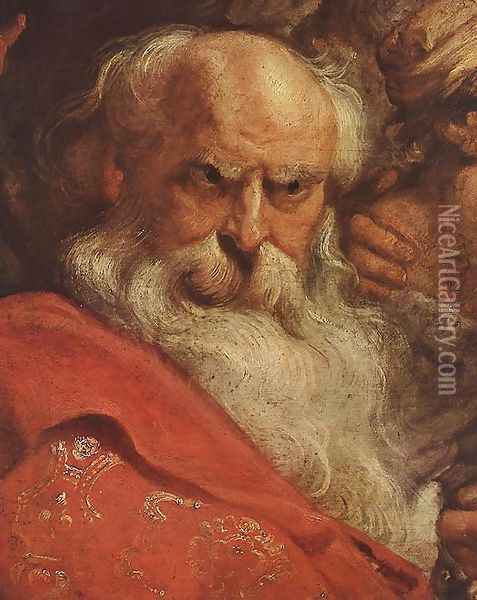 The Adoration of the Magi (detail-2) 1624 Oil Painting - Peter Paul Rubens
