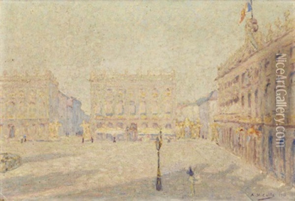 Place Stanislas, Nancy Oil Painting - Michel Auguste Colle