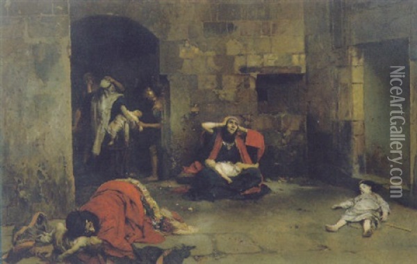 La Strage Degli Innocenti Oil Painting - Pierre Jan van der Ouderaa