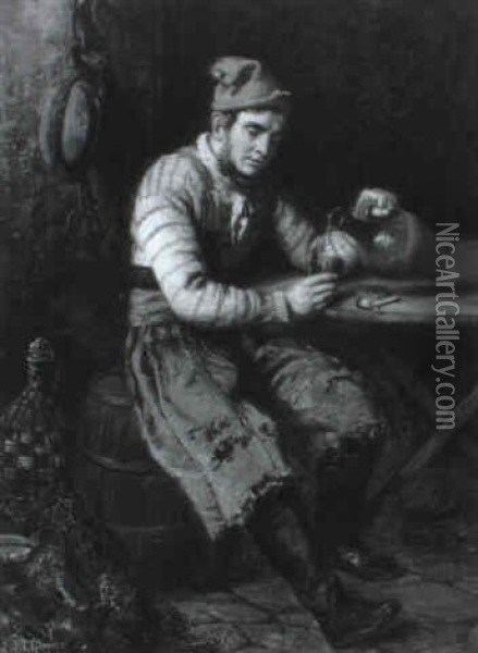 The Fisherman's Refreshment Oil Painting - John Templeton Lucas