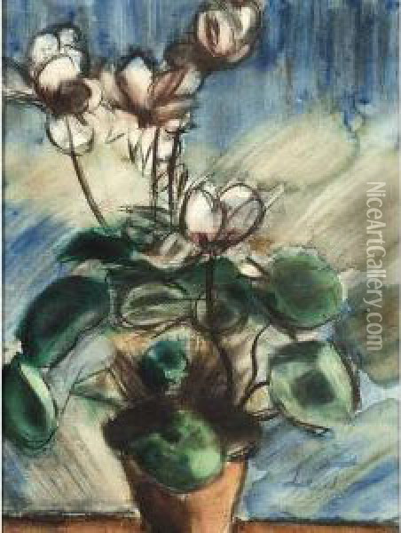 Flower Still Life Oil Painting - Henri Le Fauconnier