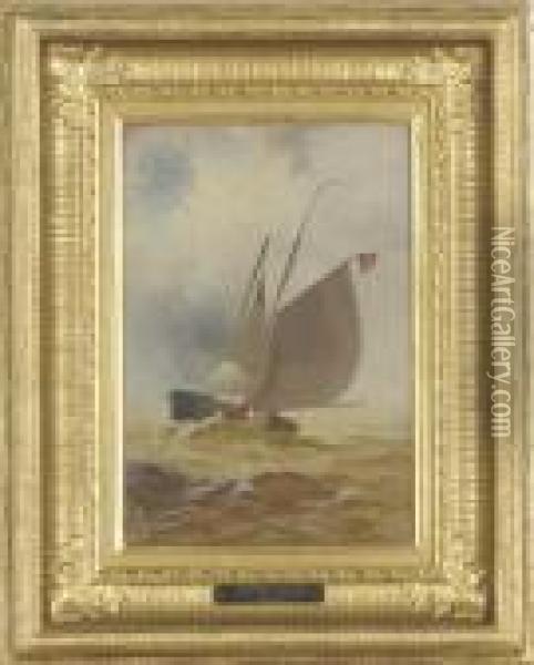 Fishermen At Sea Oil Painting - Edward Moran