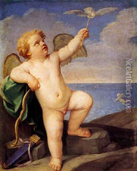 Cupid Oil Painting - Guido Reni