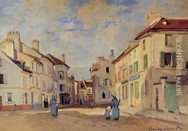 The Old Rue De La Chaussee Argenteuil Oil Painting - Claude Oscar Monet