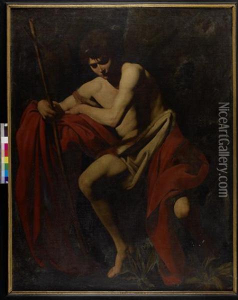 Sao Joao Baptista Oil Painting - Michelangelo Merisi Da Caravaggio