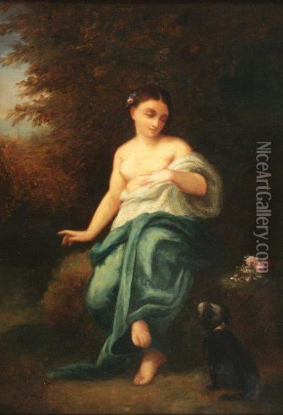 La Melancolie Oil Painting - Narcisse-Virgile D Az De La Pena