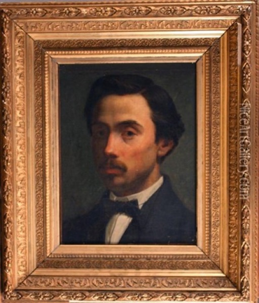 Portrait D'un Jeune Homme Oil Painting - Jean Paul Laurens