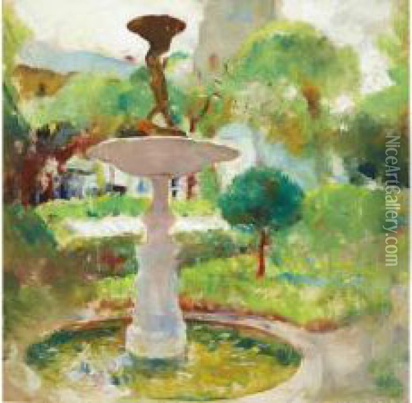 The Fountain Oil Painting - Charles Webster Hawthorne