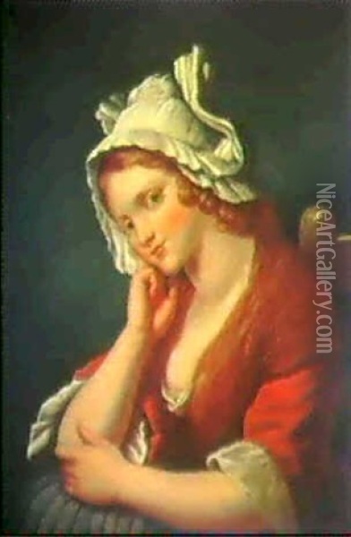 Madchenbildnis Oil Painting - Jean Baptiste Greuze