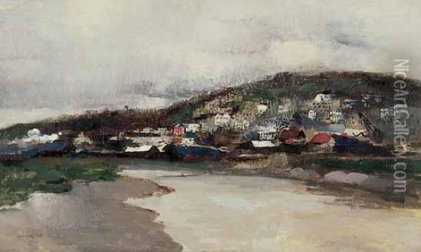 Honfleur En 1928 Oil Painting - Paul-Elie Gernez