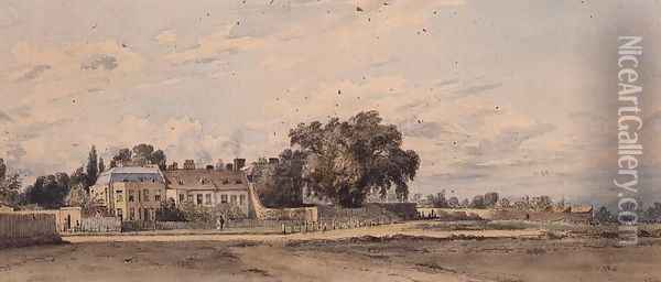 Houses at Putney Heath, 1818 Oil Painting - John Constable