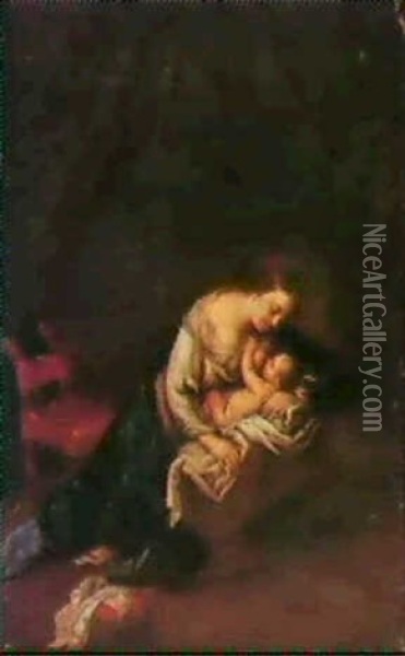 Vierge A L'enfant Oil Painting - Francesco del Cairo