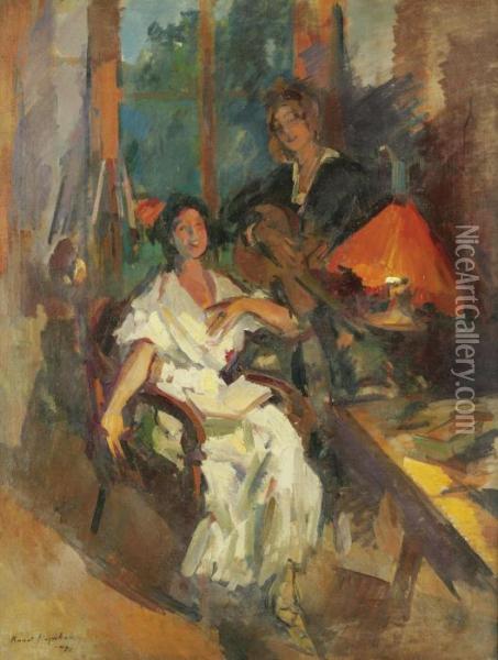 Evening Duet Oil Painting - Konstantin Alexeievitch Korovin