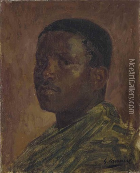 Portrait D'homme Oil Painting - Gustave Vanaise