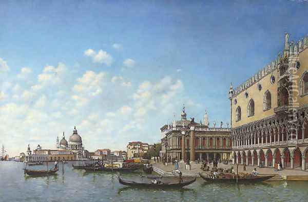 Before the Molo, Venice Oil Painting - Italian School