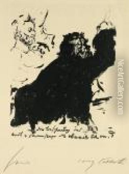 Luther Errettet Melanchthon Vom Tode Oil Painting - Lovis (Franz Heinrich Louis) Corinth