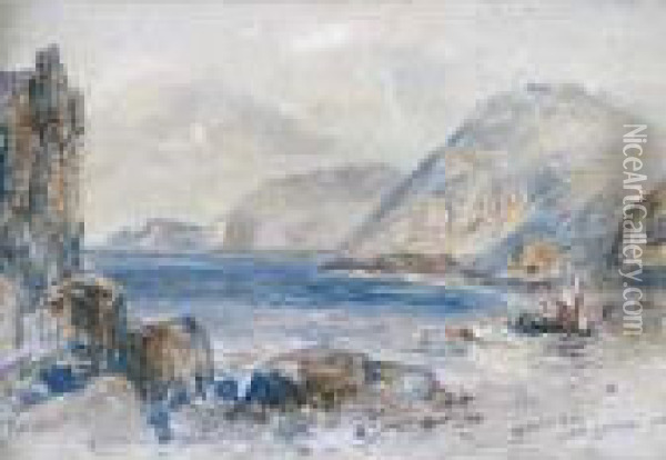 Brady's Bay, Port Arthur, V.d.l. Oil Painting - John Skinner Prout