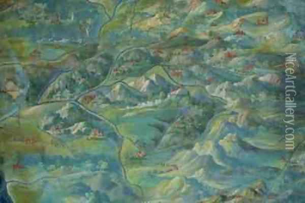 Italian landscape Oil Painting - Egnazio Danti