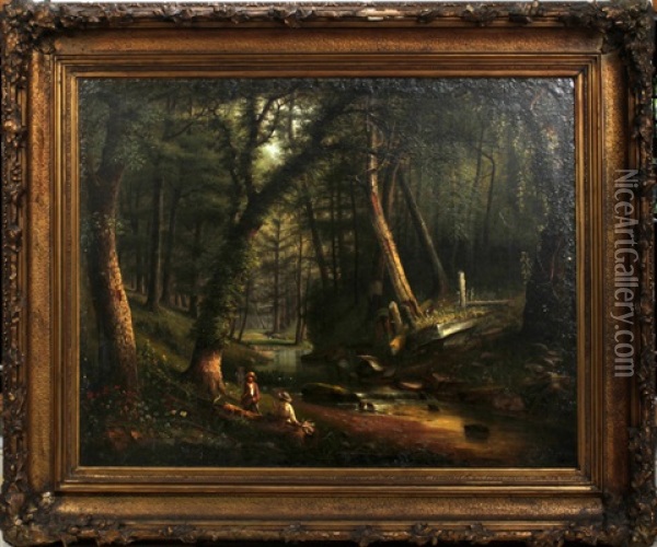 Forest Landscape Oil Painting - William Coventry Wall