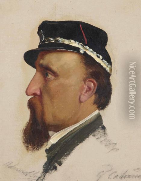 Portrait Du General Raffaele Cadorna Oil Painting - Carlo Ademollo