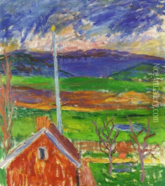 Lillstugan, Hagen Oil Painting - Ivan Ivarson