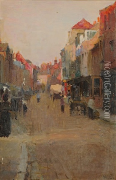 High Street, Rye Oil Painting - Walter Frederick Osborne