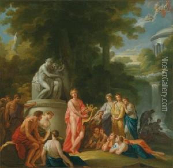 Apollo Fra I Pastori Oil Painting - Friedrich Heinrich Fuger