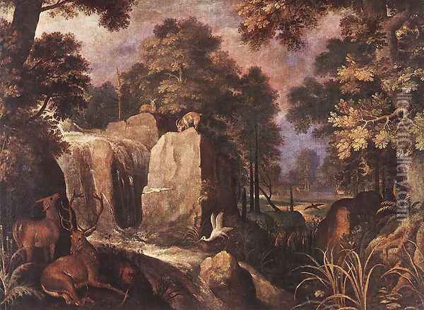 Rocky Landscape (1) Oil Painting - Roelandt Jacobsz Savery