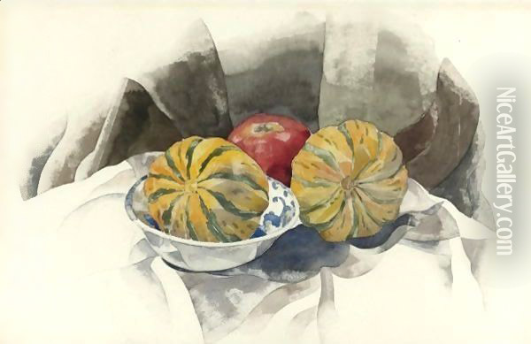 Squashes Oil Painting - Charles Demuth