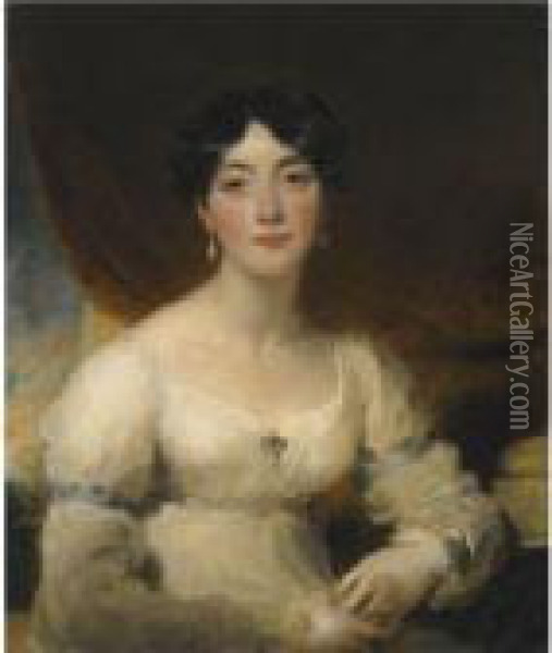 Portrait Of Elizabeth, Mrs 
Horsley Palmer (d. 1839), Wife Of John Horsley Palmer Of Hurlingham, 
Fulham (1779-1858) Oil Painting - Sir Thomas Lawrence