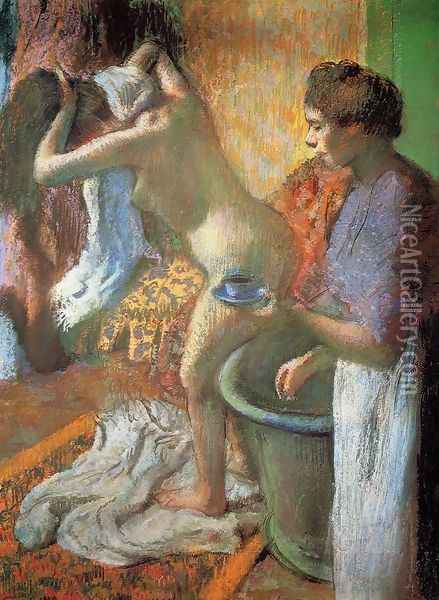 The Cup of Tea Oil Painting - Edgar Degas